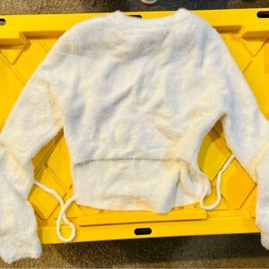 Windsor Cream Fuzzy Knit Top